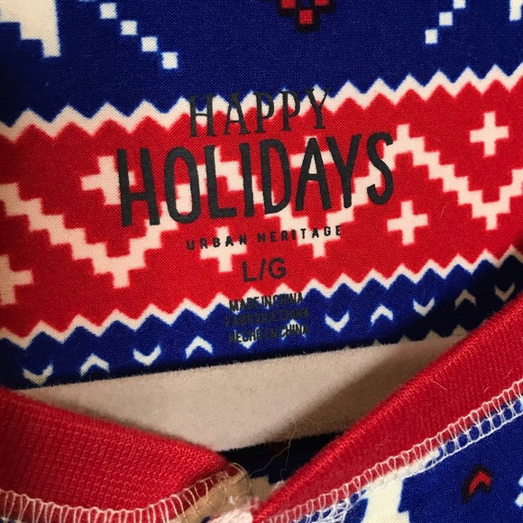 URBAN HERITAGE Reindeer Snowflakes Onesie Pyjamas - Picture 8 of 9